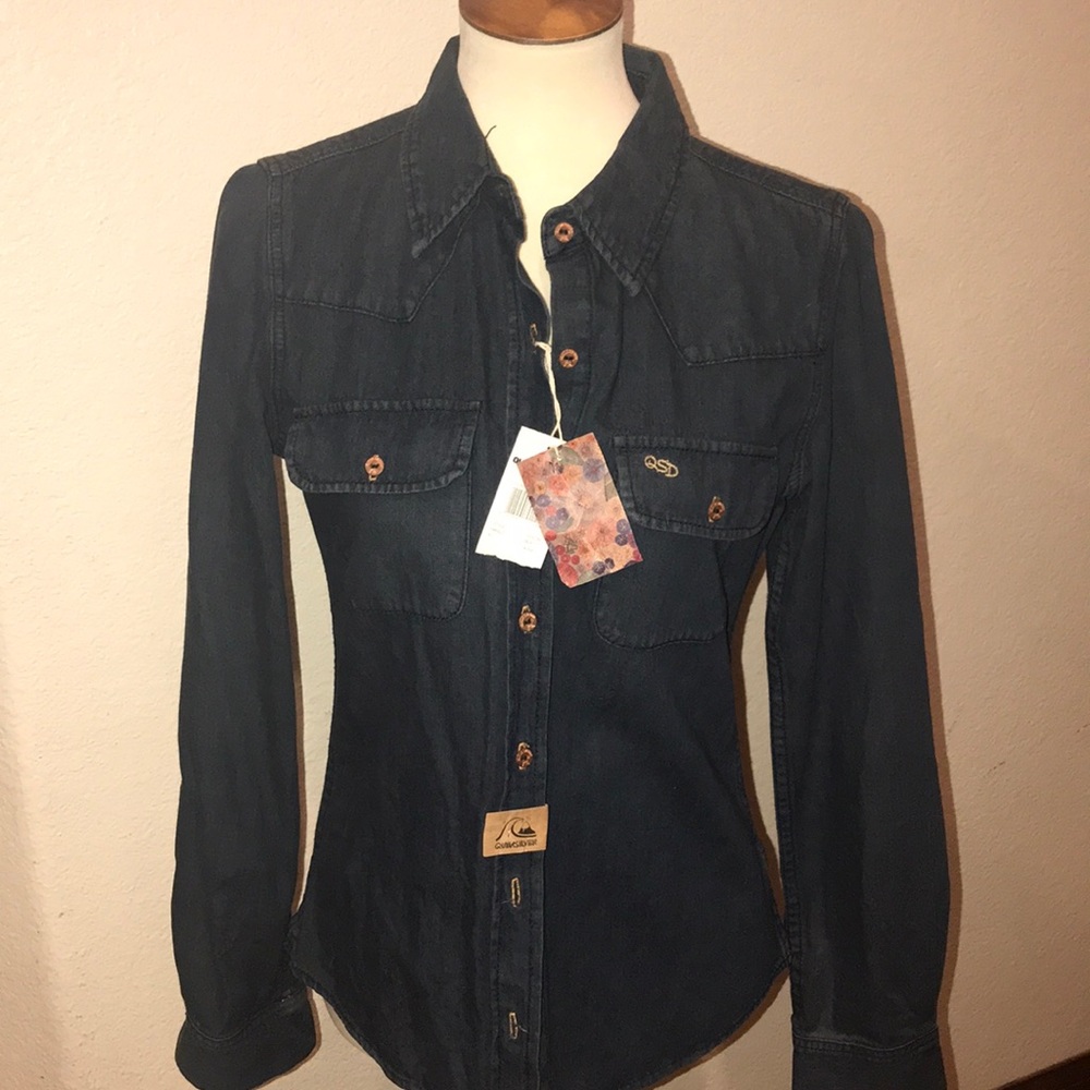 Denim blue shirt